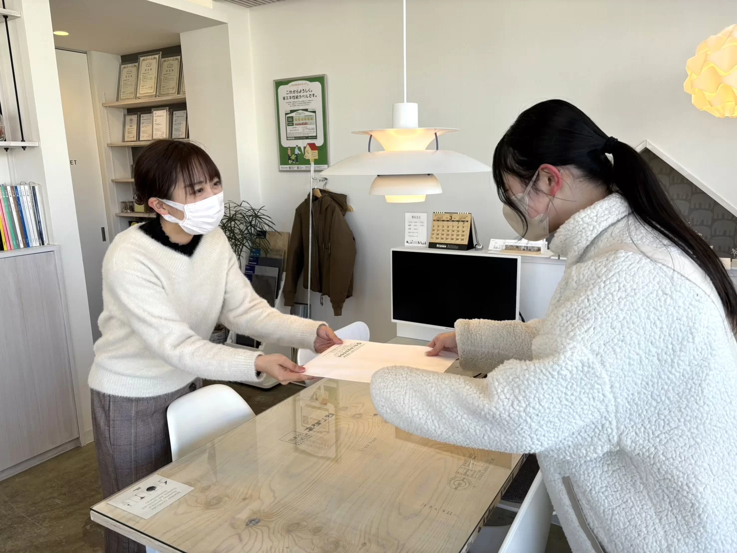 インターンシップのお礼状をいただきました。