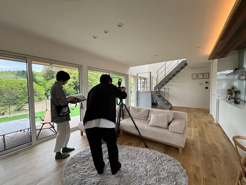 雑誌『ナガノの家』の取材撮影